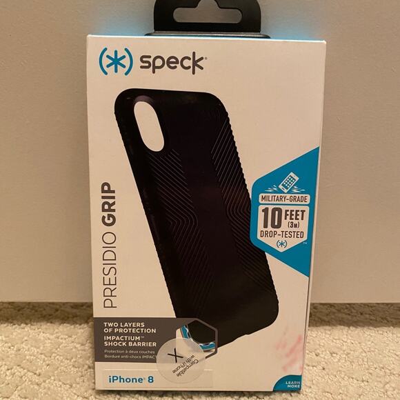 New iPhone X 8 SPECK Presidio grip Phone Case - Picture 1 of 4